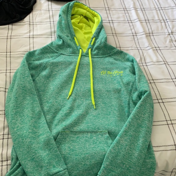 Green/Neon Yellow Hoodie - Picture 3 of 3